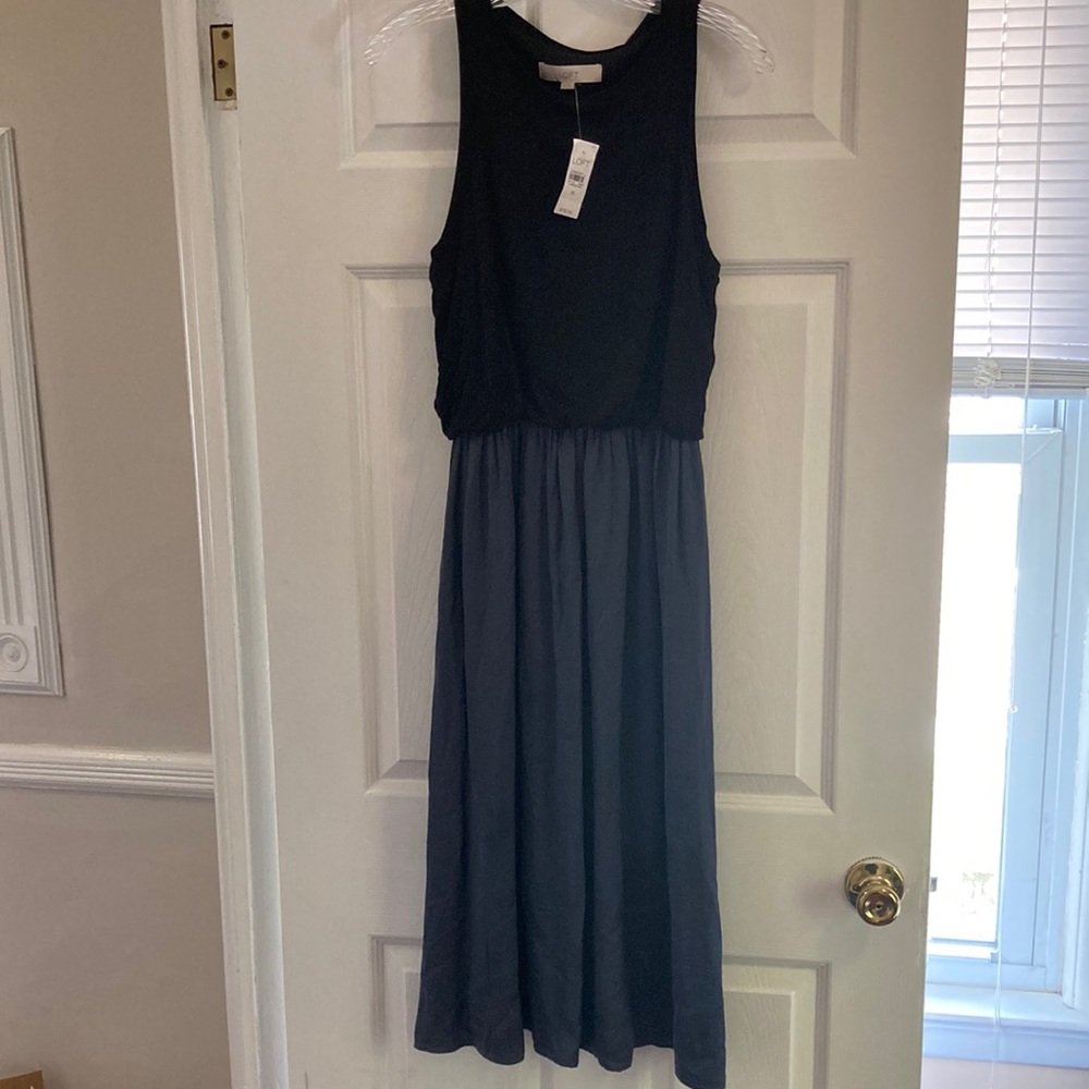 LOFT mixed material dress-NWT